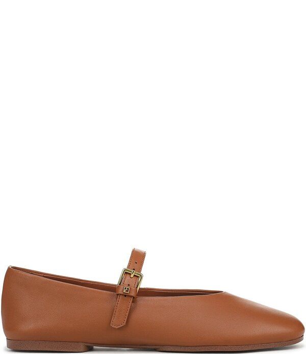 フランコサルト レディース シューズ パンプス レザー Franco Sartodilia Leather Mary Jane Ballerina Flats Cognac