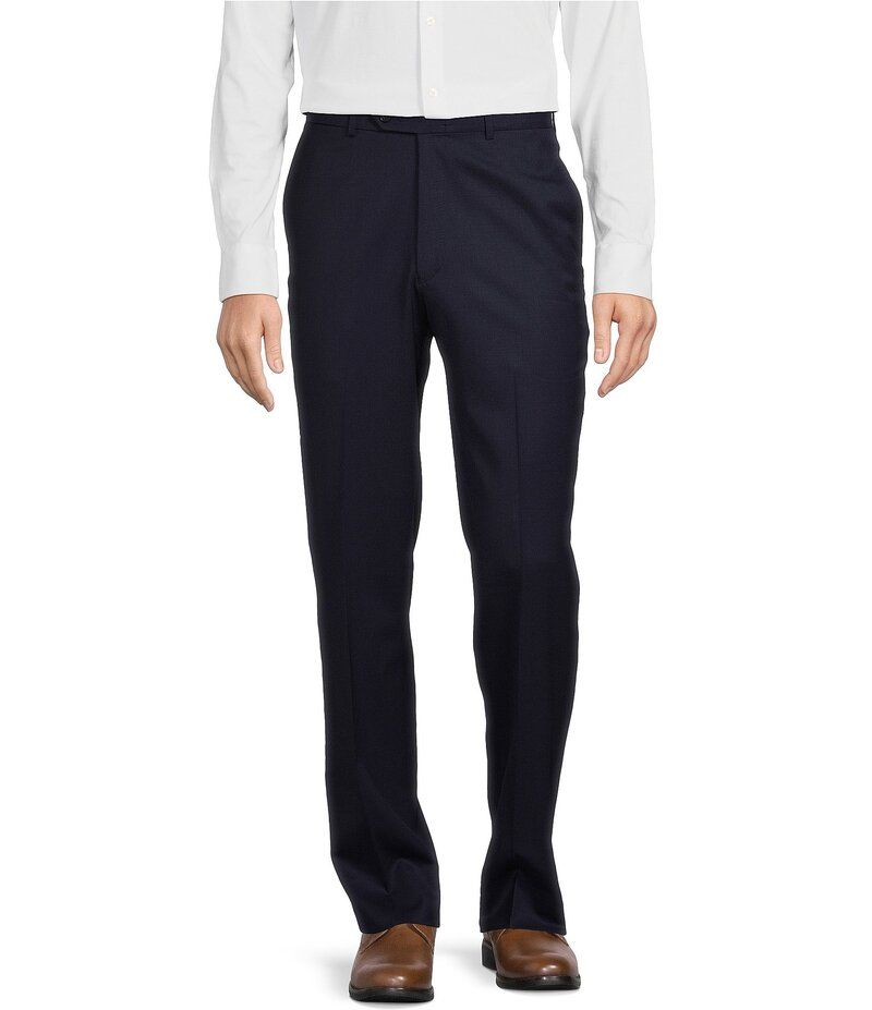 ハート シャフナー マルクス メンズ ボトムス カジュアルパンツ パンツ Hart Schaffner Marx Chicago Classic Fit Navy PreTailored Flat Front Super Stretch Dress Pants