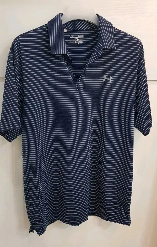 UNDER ARMOUR XL ストライプ ポロシャツ