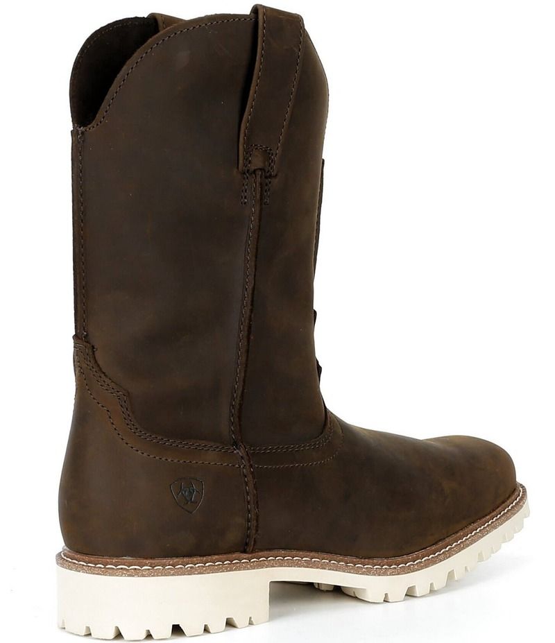 アリアト メンズ シューズ ブーツ・レインブーツ レザー Ariat Mens Stoney Creek Distressed Leather Western Boots Dark Wheat