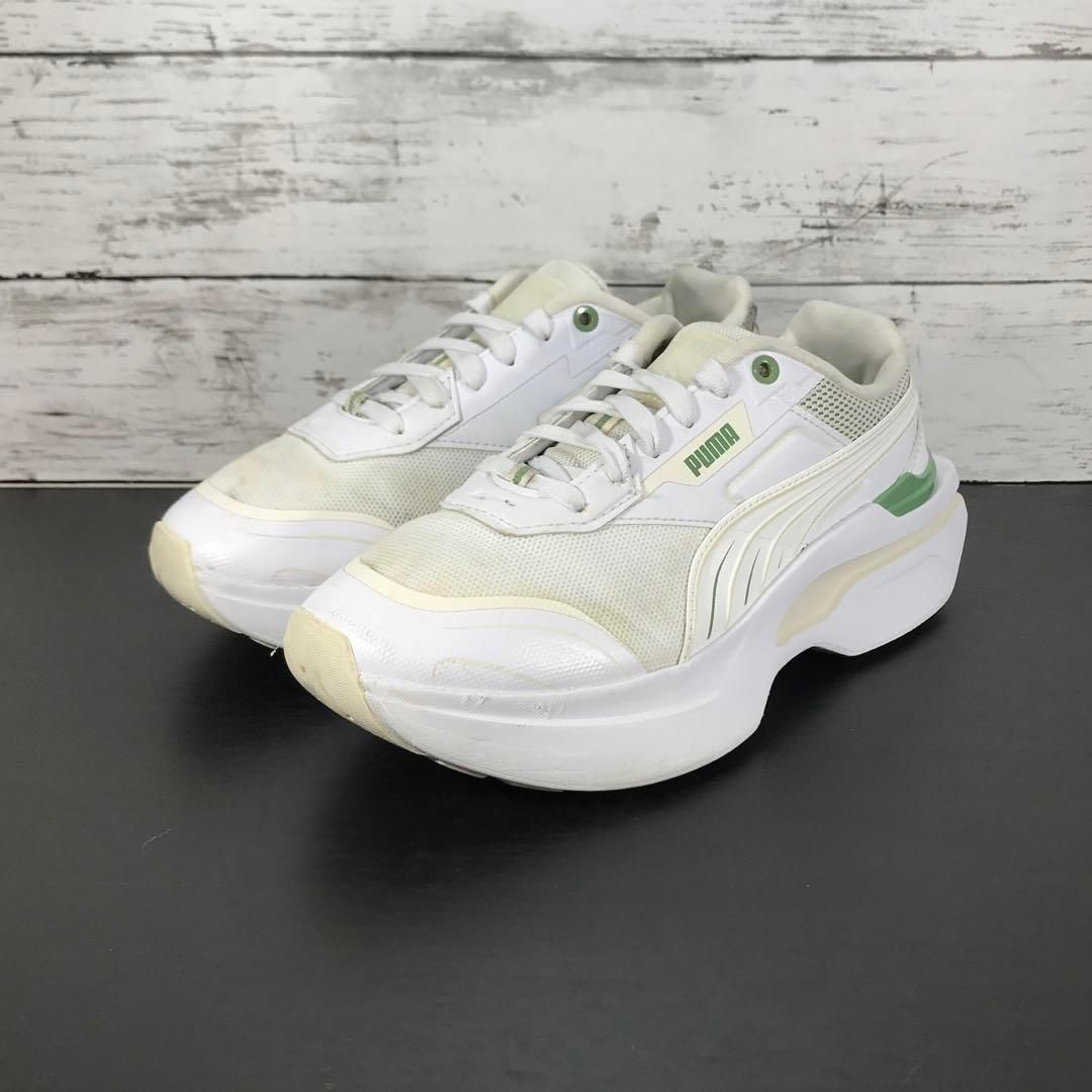 PUMA WMNS KOSMO RIDER FEMININE TECH コスモ ライダー フェミニン テックスニーカー ホワイト 白 23cm 386552-02 L07766