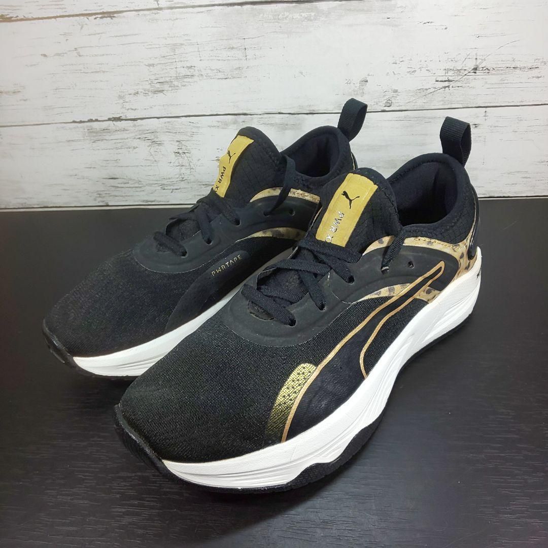Puma PWR XX Nitro Safari Glam ダブルエックス ニトロ サファリグラム ブラック 黒 23.5cm 376980-01 L07933