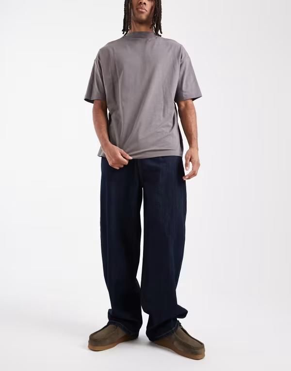 コルージョン メンズ ボトムス デニムパンツ ジーンズ COLLUSION antifit mid rise jeans in rinse Rinse