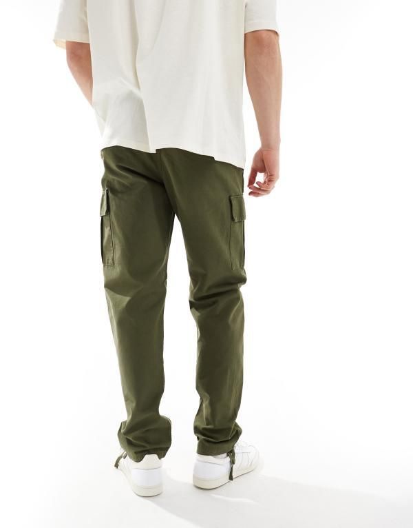 ジャック アンド ジョーンズ メンズ ボトムス カジュアルパンツ カーゴパンツ パンツ Jack Jones loose fit cargo pants in olive Olive night オリーブ