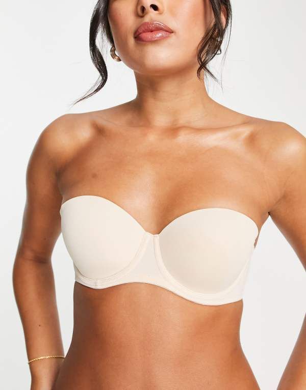 ドリーナ レディース アンダーウェア ブラジャー ストラップレス Dorina Michelle strapless bandeau bra Biege ベージュ
