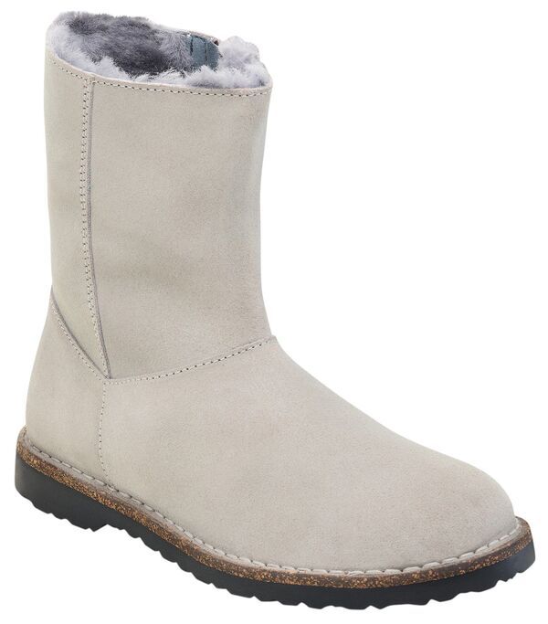 ビルケンシュトック レディース シューズ スニーカー ブーツ Birkenstock Womens Uppsala Zip Shearling Boot Stone Coin ストーン