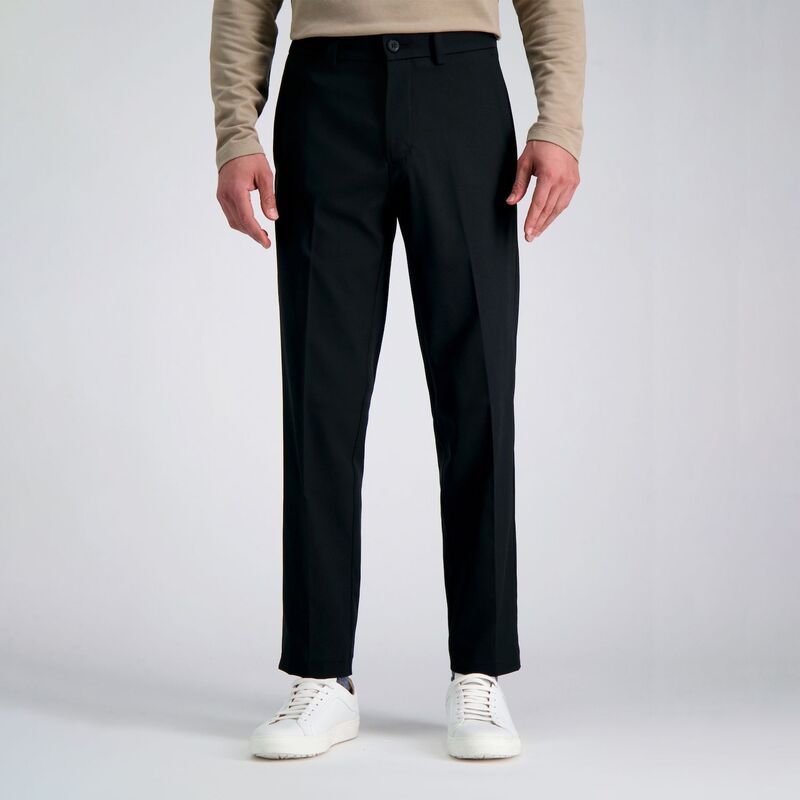 ハガー メンズ ボトムス カジュアルパンツ Mens Haggar Cool Right Performance Flex StraightFit FlatFront Pants Black ブラック