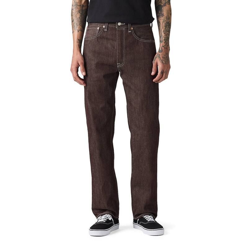 リーバイス メンズ ボトムス デニムパンツ ジーンズ Mens Levis 501 Original ShrinkToFit Jeans Burgundy Rigid Stf バーガンディ