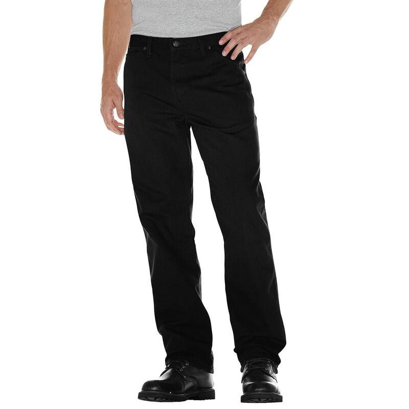 ディッキーズ メンズ ボトムス カジュアルパンツ リラックスフィット ジーンズ Mens Dickies Relaxed Fit Duck Jeans Rinsed Black ブラック