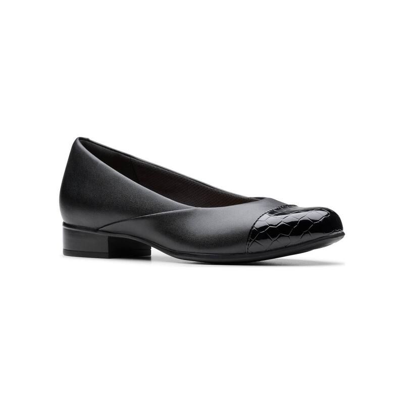 クラークス レディース シューズ スリッポン・ローファー レザー Clarks Juliet Rise Womens Leather SlipOn Casual Shoes Black Leather ブラック