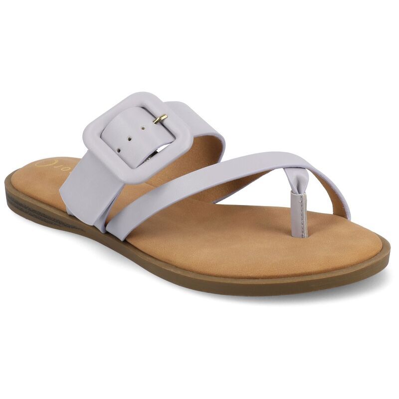 ジャーニー レディース シューズ サンダル Journee Layra WomenslipOn Toe Post Flat Sandals Lilac ライラック