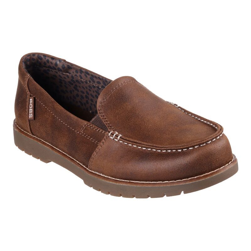 スケッチャーズ レディース シューズ サンダル ローファー BOBS by SkechersR Chillugs Centralook Womens Loafers Brown ブラウン