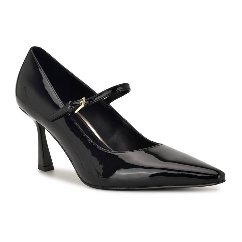 ナインウェスト レディース シューズ パンプス ヒール Nine West Krest Womens Tapered Heel Mary Jane Dress Pumps Black Patent ブラック