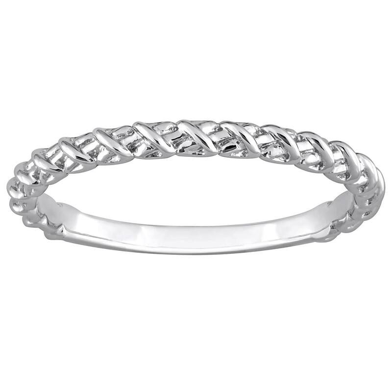 ステラ グレース レディース アクセサリー リング Stella Grace 14k White Gold Twisted Wedding Band 14k White Gold ホワイト