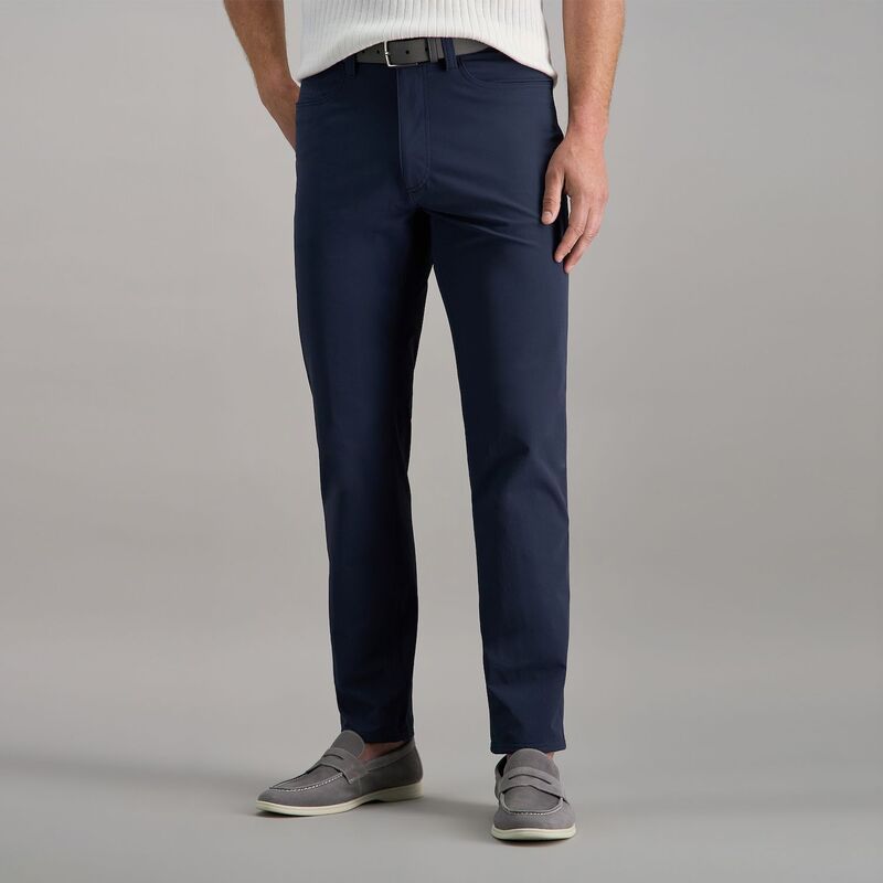 ハガー メンズ ボトムス カジュアルパンツ ナイロン Mens Haggar Sport Performance Straight Fit Nylon Tech Pants Mood Indigo インディゴ