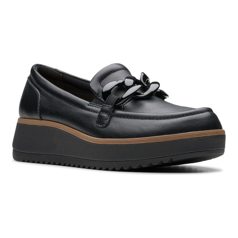 クラークス レディース シューズ スリッポン・ローファー レザー Clarks Zylah May Womens Leather SlipOn Shoes Oxford