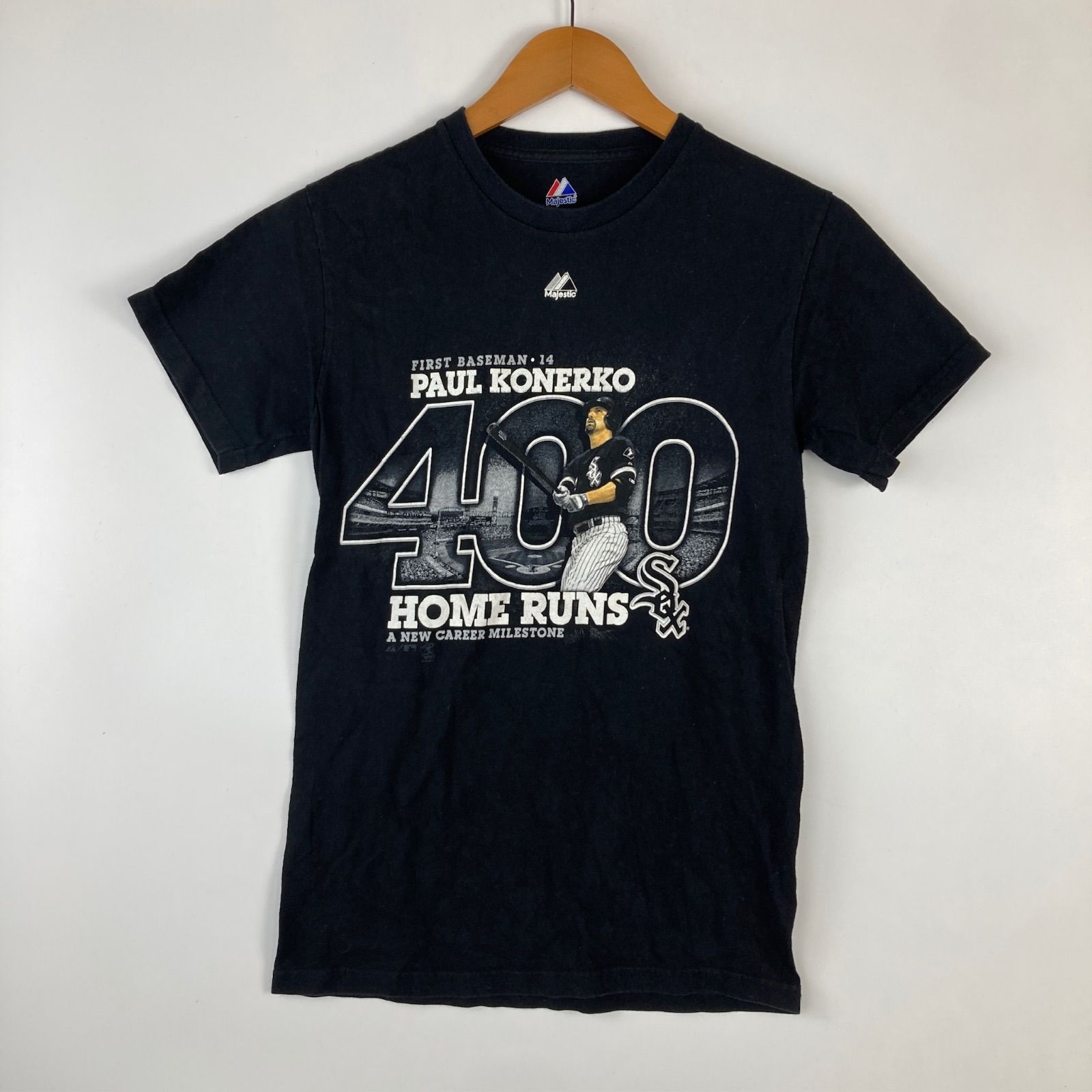 Majestic ポール・コネルコ選手 通算400本塁打達成 記念Tシャツ ブラック S 41310056