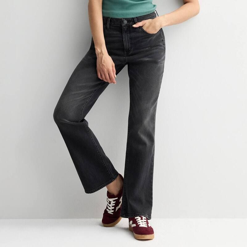 エスオー レディース ボトムス デニムパンツ ブーツカット ブーツ ジーンズ Juniors SO HighRise 90s Bootcut Jeans Washed Black ブラック