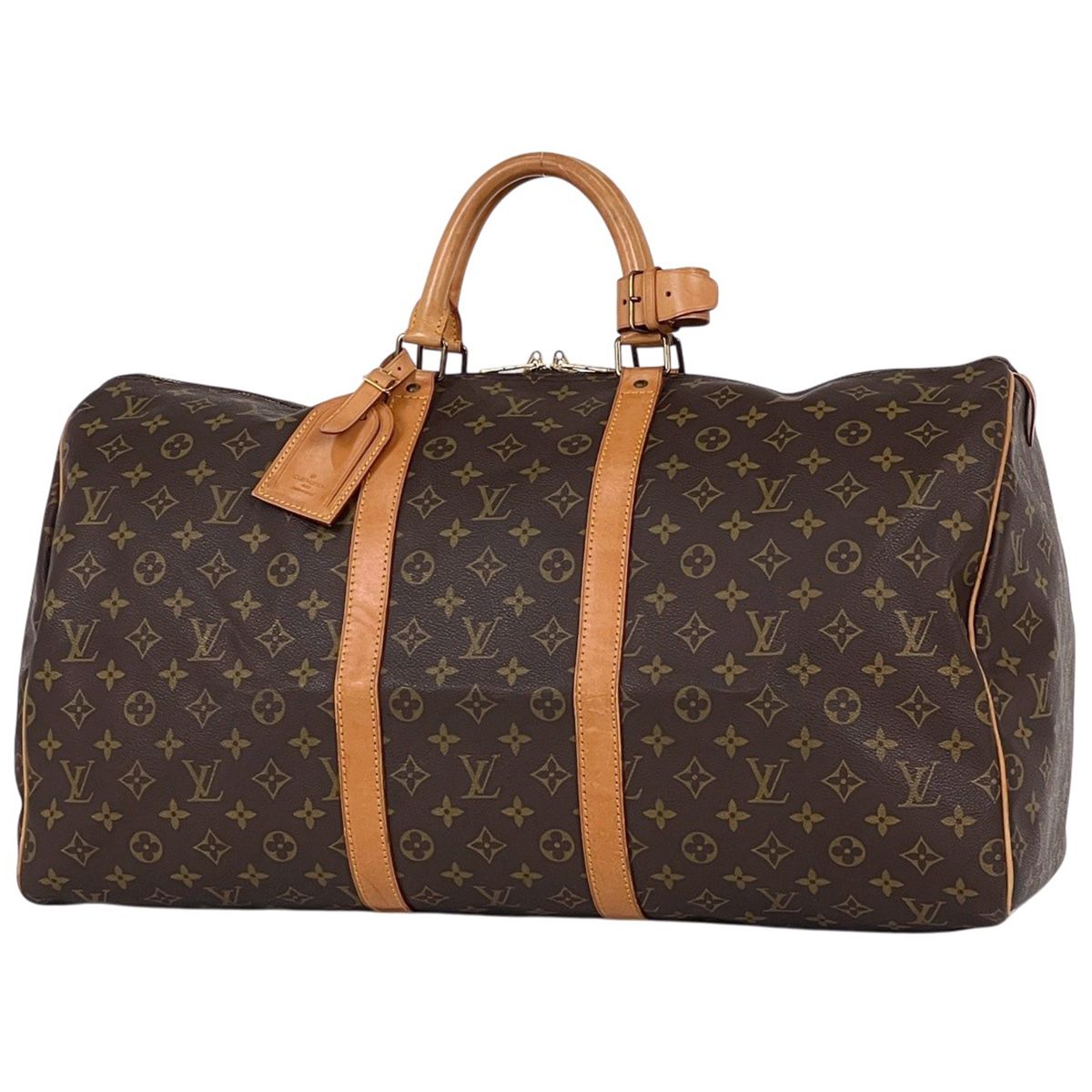 ルイ・ヴィトン Louis Vuitton キーポル55 ボストンバッグ モノグラム ブラウン M41424 レディース 【中古】