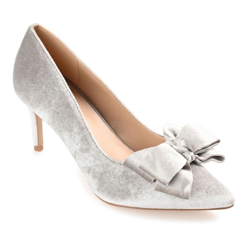 ジャーニー レディース シューズ パンプス ヒール Journee Crystol Womens Heels Gray グレー
