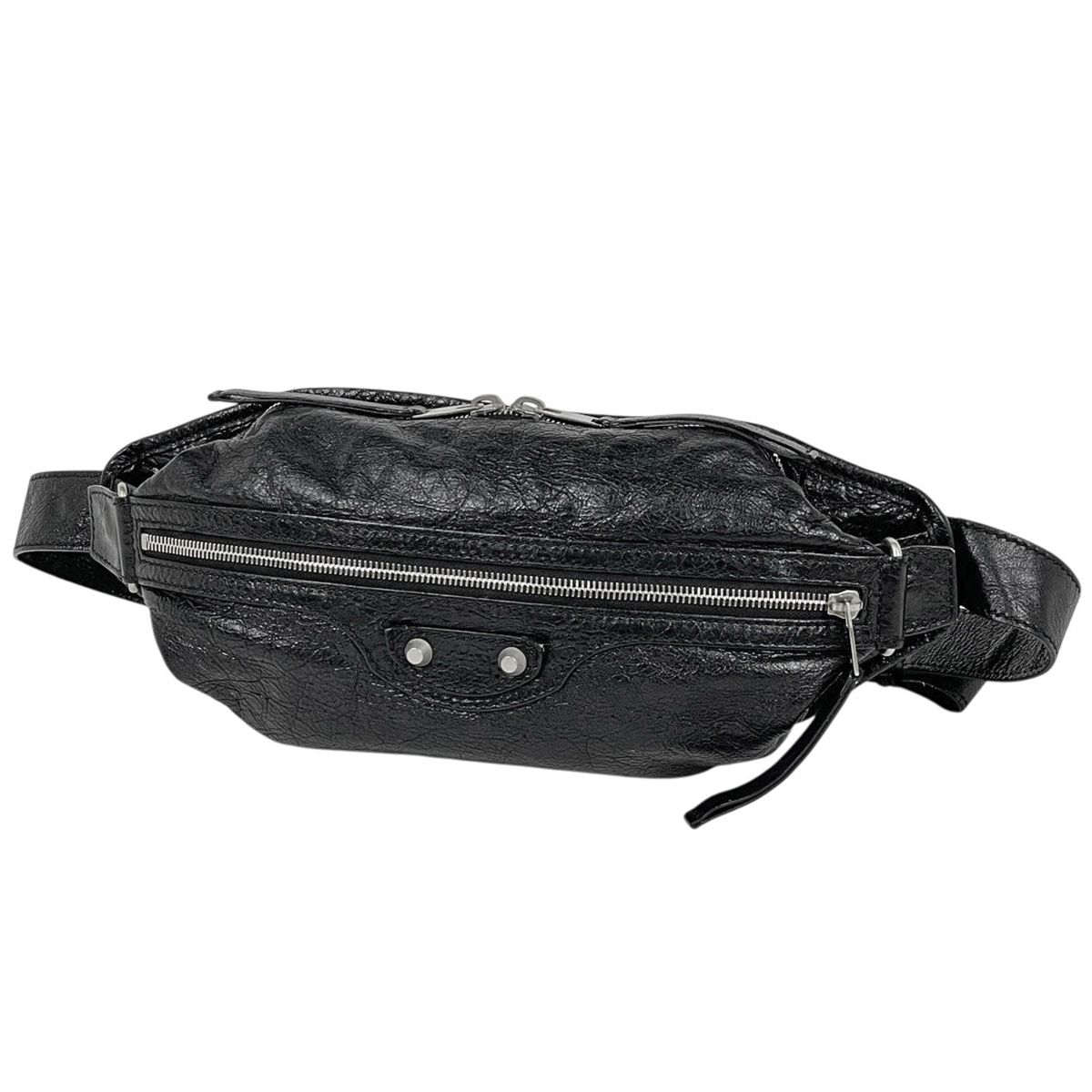 バレンシアガ BALENCIAGA クラシックネオリフト ボディバッグ レザー ブラック 542013 レディース 【中古】