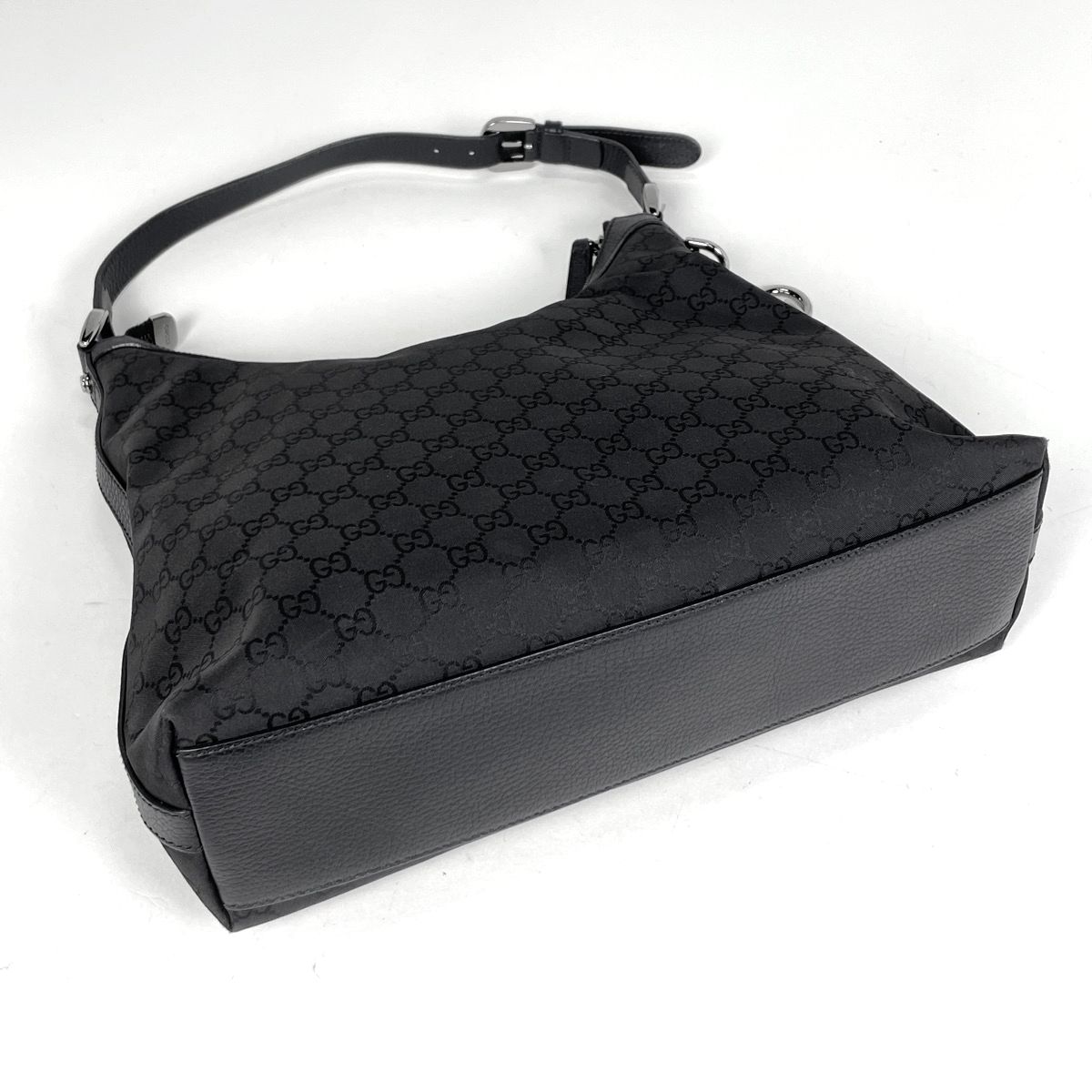グッチ GUCCI GG柄 ショルダーバッグ ナイロン ブラック 339553 