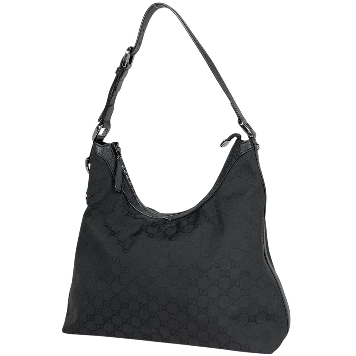 グッチ GUCCI GG柄 ショルダーバッグ ナイロン ブラック 339553 