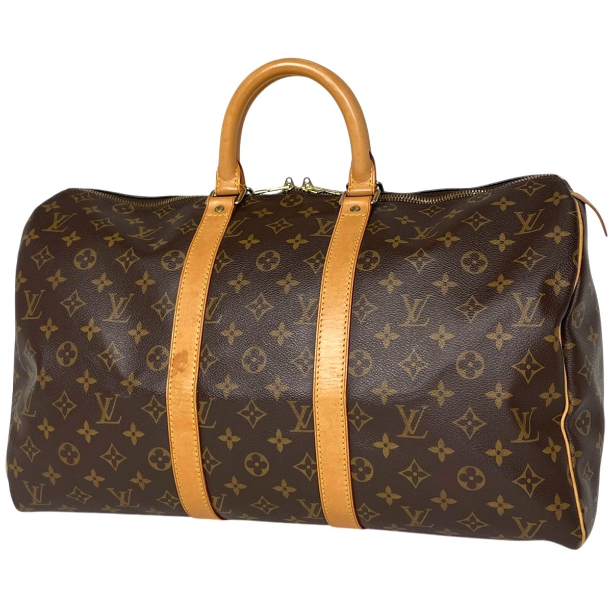 ルイ・ヴィトン Louis Vuitton キーポル45 ハンドバッグ ボストンバッグ モノグラム ブラウン M41428 レディース 【中古】