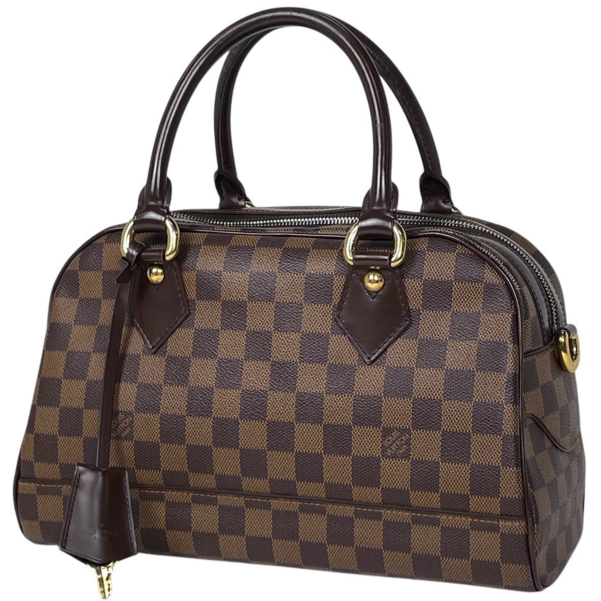 ルイ・ヴィトン Louis Vuitton ドゥオモ 手提げ トートバッグ ハンドバッグ ダミエ ブラウン N60008 レディース 【中古】