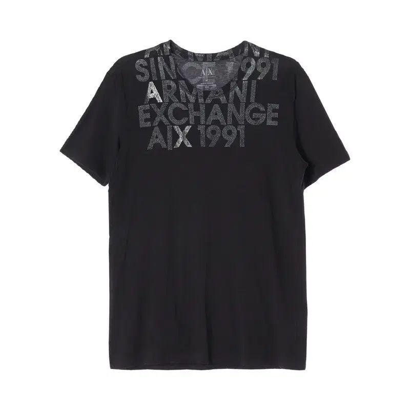 ARMANI EXCHANGE (MEN - M) コットン レタリング 半袖 Tシャツ 4,299円