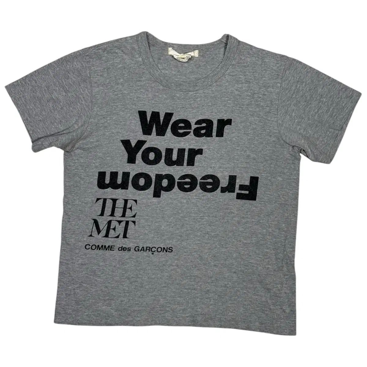 2017 コム・デ・ギャルソン x MET あなたの自由を着る 半袖 Tシャツ