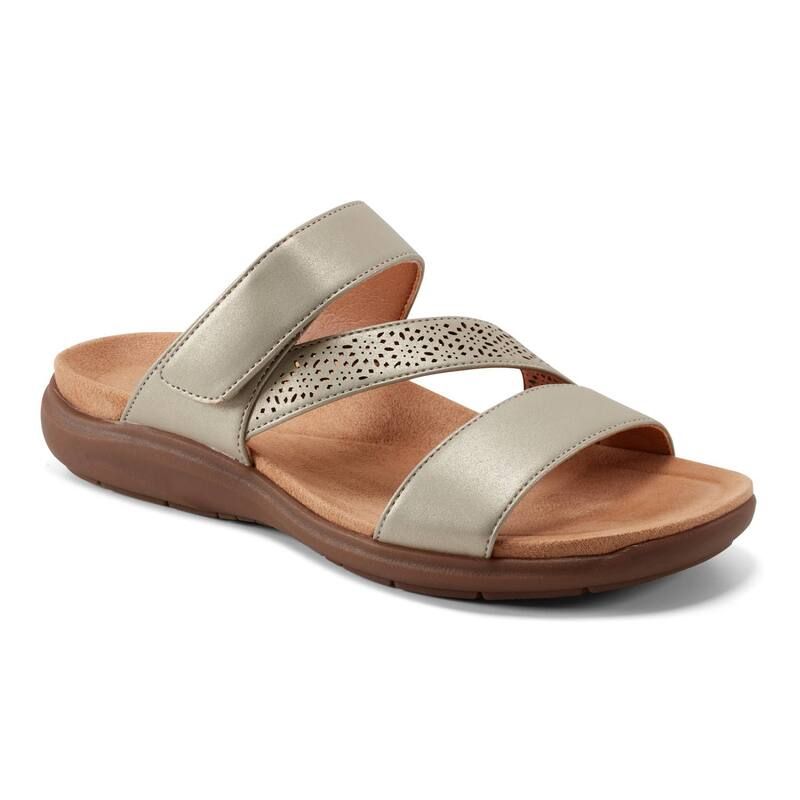 イージースピリット レディース シューズ サンダル Easy Spirit Womens West Adjustable Slide Sandals Gold ゴールド
