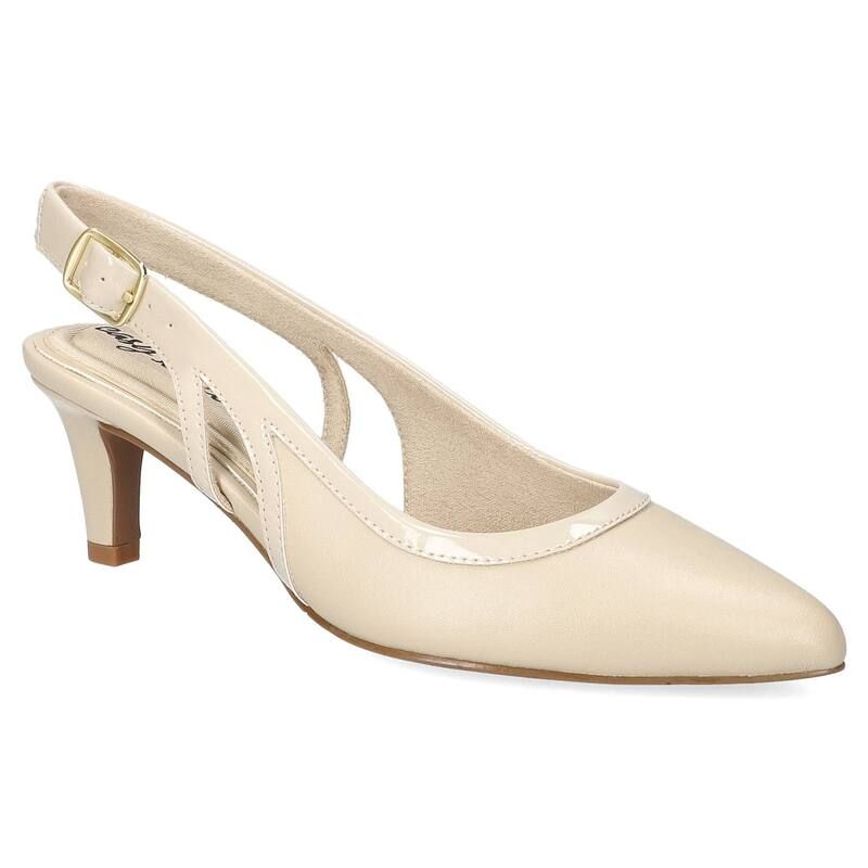 イージーストリート レディース シューズ パンプス Easy Street Womens Glisten Slingback Pumps Bone 10,426円