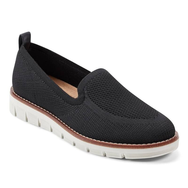 イージースピリット レディース シューズ スニーカー ニット Easy Spirit Vanessa Womens Knit SlipOn Flats Black ブラック