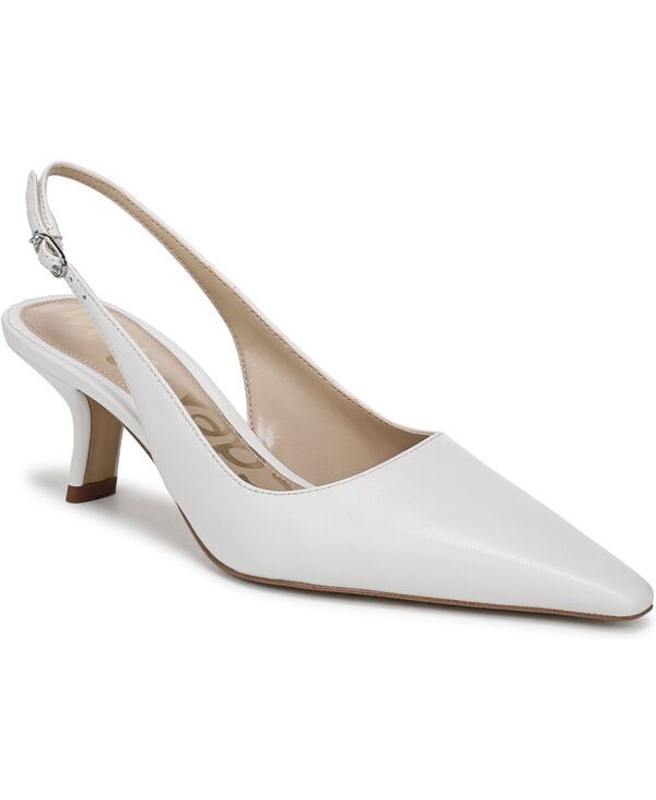 サムエデルマン レディース シューズ パンプス Sam Edelman Womens Bianka Slingback Pumps Bright White Leather ホワイト