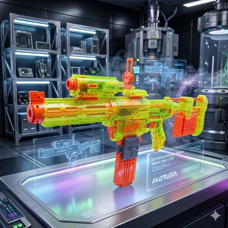 希少 Nerf ナーフ ネオンカラー 蛍光イエロー リコーン cs-6 ソニックシリーズ クリア 限定生産 日本未発売