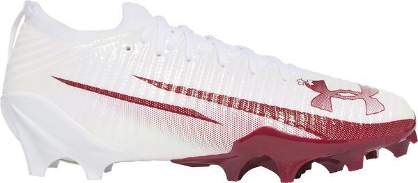 アンダーアーマー メンズ シューズ スニーカー Under Armour Blur Pro Football Cleats WhiteMaroon ホワイト
