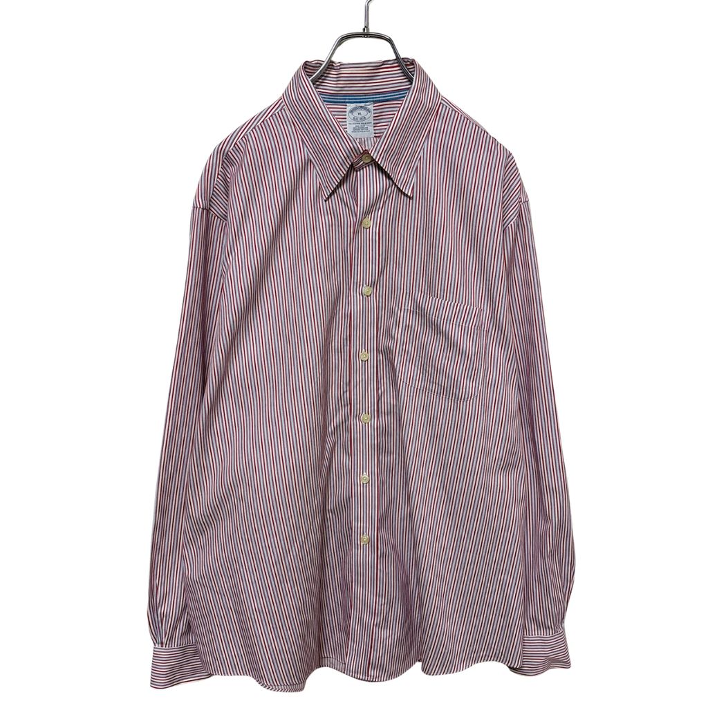 【Brooks Brothers】 Striped Non-Iron Shirt Supima Cotton ストライプ スーピマコットンシャツ S-6819