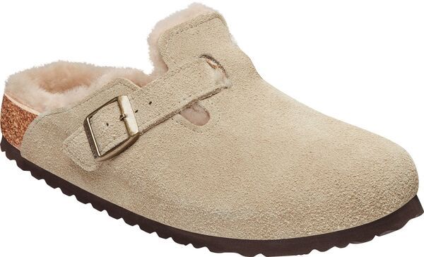 ビルケンシュトック メンズ シューズ サンダル Birkenstock Mens Boston Shearling Clogs Taupe トープ