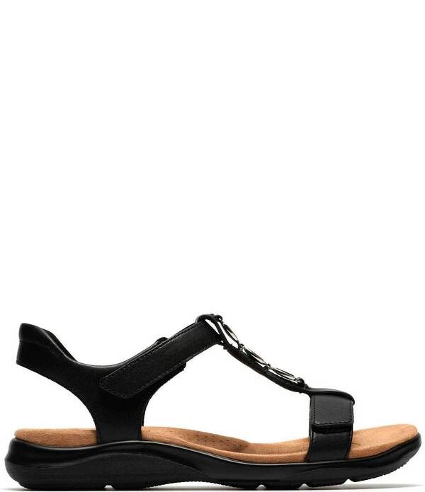 クラークス レディース シューズ パンプス サンダル レザー Clarks Artisan Kitly Gem Leather Sandals Black ブラック