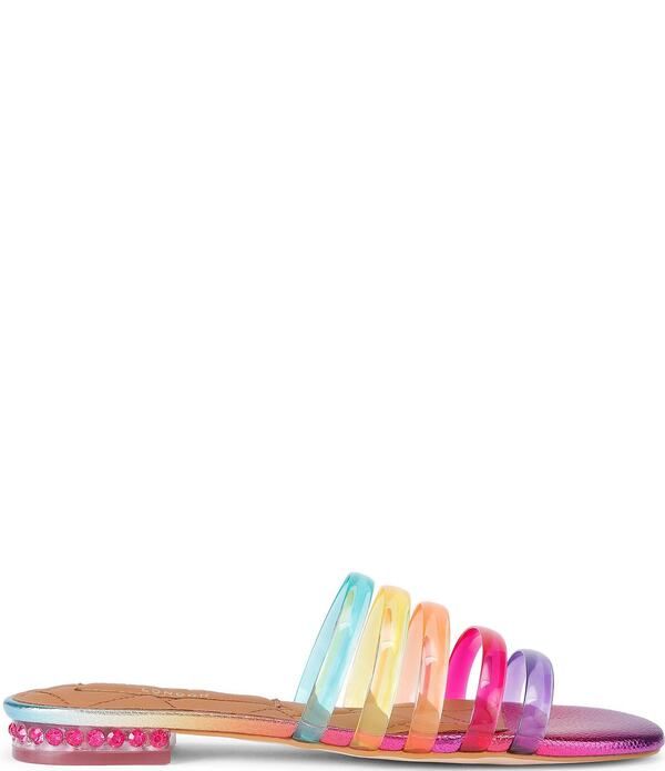 カートジェイガーロンドン レディース シューズ パンプス サンダル ヒール Kurt Geiger London Maddison Rainbow Strappy Jewel Heel Slide Sandals Open Miscellaneous