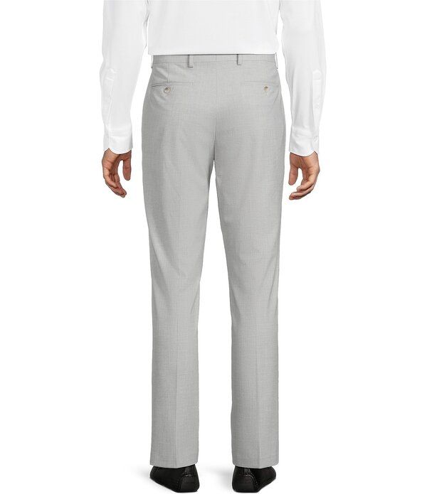 ダニエル クレミュ メンズ ボトムス カジュアルパンツ Daniel Cremieux Signature Label Flat Front Classic Fit Solid Pants Light Grey グレー