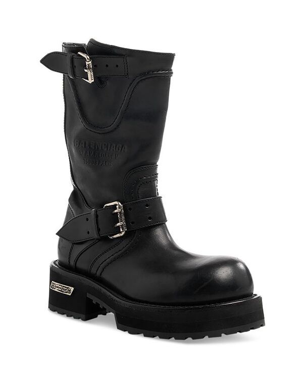 バレンシアガ レディース シューズ ブーツ・レインブーツ Balenciaga Mens Venom Buckle Boots Noir Multi マルチカラー