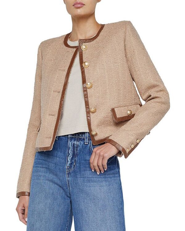 ラジャンス レディース アウター ジャケット・ブルゾン LAGENCE Zaya Trim Jacket Cappuccino