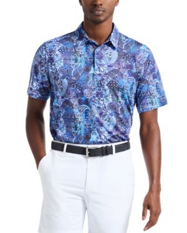 ロバートグラハム メンズ トップス ポロシャツ ニット Robert Graham Brettman Short Sleeve Knit Polo Shirt Blue ブルー