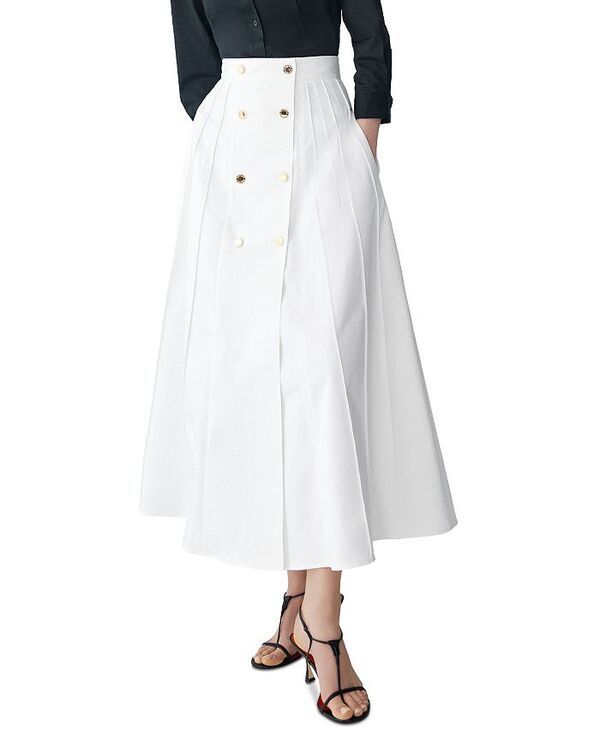 キャロライナヘレラ レディース ボトムスカート A ライン ミディ Carolina Herrera Line Midi Skirt White ホワイト