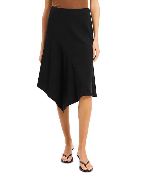 セオリー レディース ボトムスカート ドレープ Theory Panel Drape Skirt Black ブラック