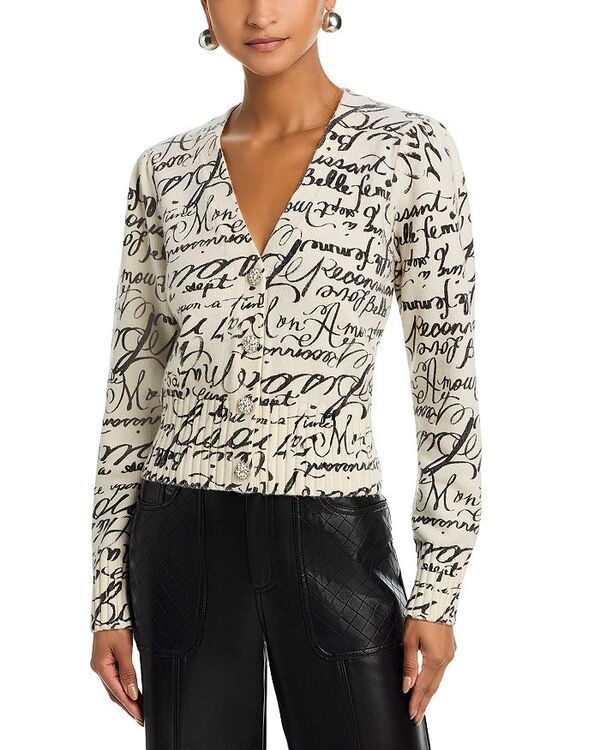 サンク セプト レディース アウター カーディガン Cinq Sept Morgan Love Journal Cardigan Ivoryblack アイボリー 43,420円