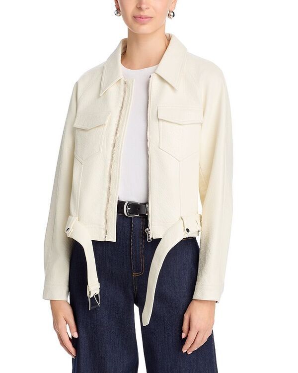 サンク セプト レディース アウター ジャケット・ブルゾン Cinq Sept Saffira Jacket Ivory アイボリー