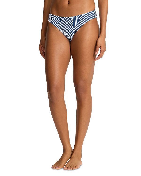 トッミーバハマ レディース 水着 ボトムスのみ Tommy Bahama Palmodern Stripe Hipster Bikini Bottom Indigo Tide インディゴ